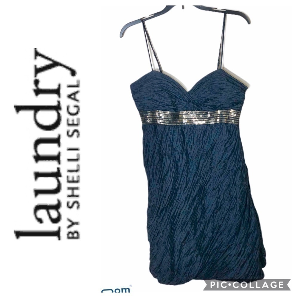 Laundry Shelli Segal Crinkle Formal Dress NWT 6